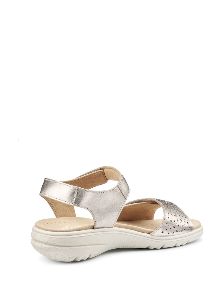 Hotter Gold Regular Fit Leah II Touch Fastening Sandals - Image 2 of 4