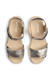 Hotter Gold Regular Fit Leah II Touch Fastening Sandals - Image 4 of 4