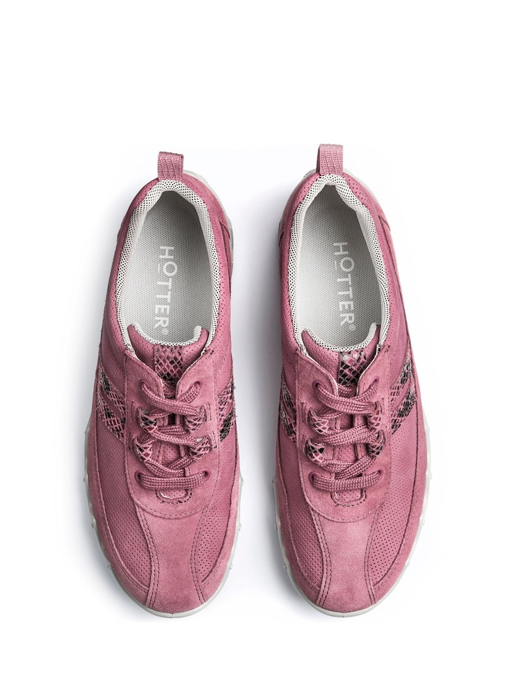 Hotter Pink Wide Fit Leanne II Lace-Up Shoes - Image 4 of 4