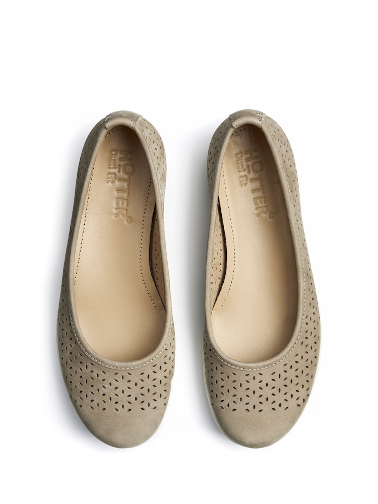 Hotter Green Wide Fit Livvy II Slip-On Shoes - Image 4 of 4