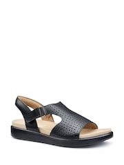 Hotter Black Regular Fit Marbella Touch Fastening Sandals - Image 2 of 4
