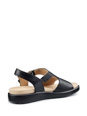 Hotter Black Regular Fit Marbella Touch Fastening Sandals - Image 3 of 4