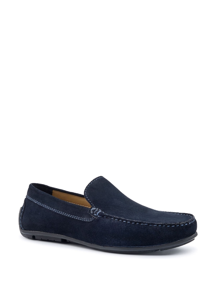 Hotter Blue Regular Fit Nathan Slip-On Shoes - Image 2 of 4 Hotter Blue Regular Fit Nathan Slip-On Shoes - Image 2 of 4