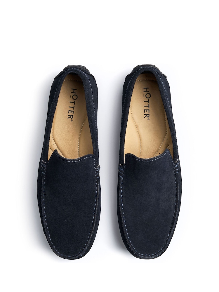 Hotter Blue Regular Fit Nathan Slip-On Shoes - Image 4 of 4