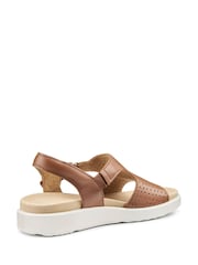 Hotter Brown Wide Fit Marbella Touch-Fastening Sandals - Image 3 of 4