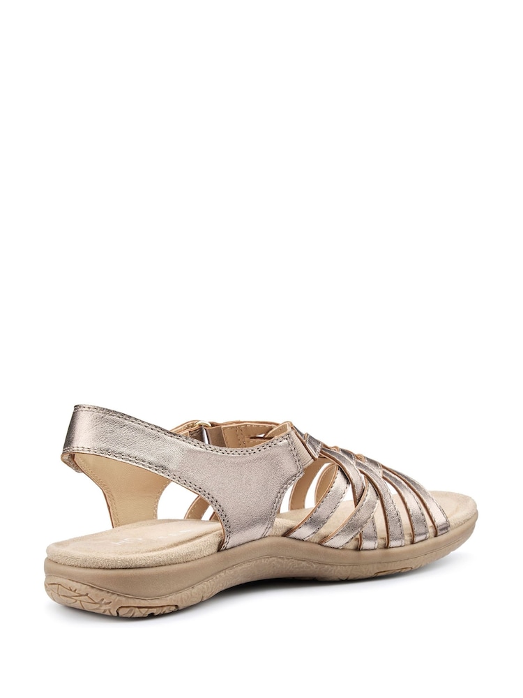 Hotter Red Wide Fit Maple Touch-Fastening Sandals - Image 2 of 4