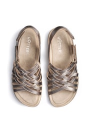 Hotter Red Wide Fit Maple Touch-Fastening Sandals - Image 3 of 4