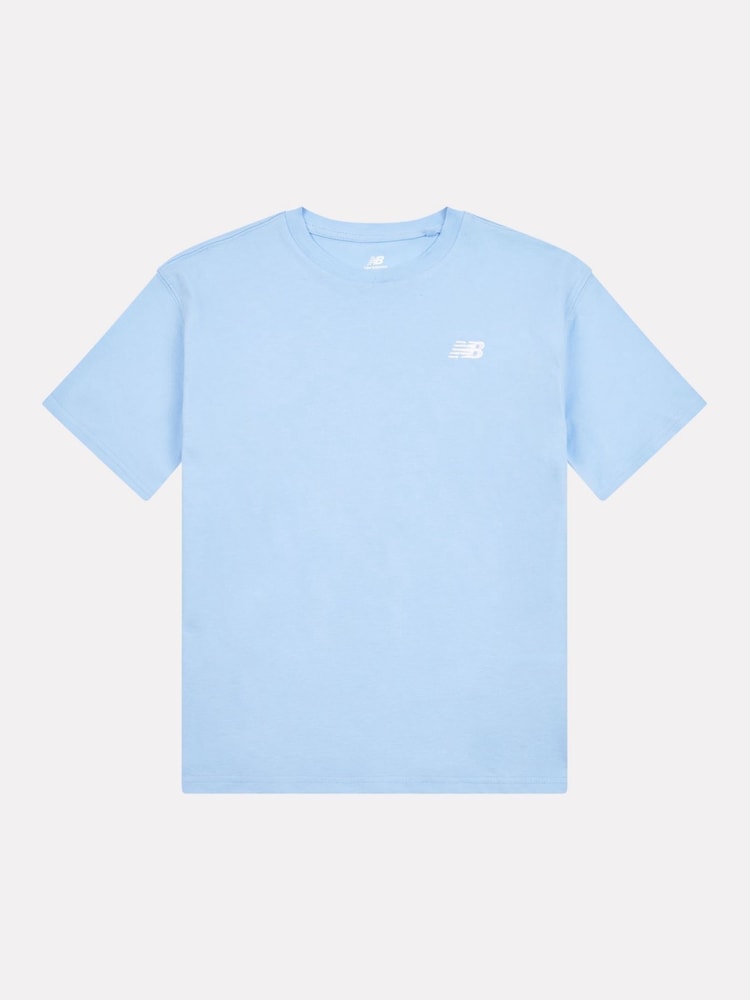 New Balance Blue Kids Jersey Small Logo 100% Cotton T-Shirt - Image 1 of 1