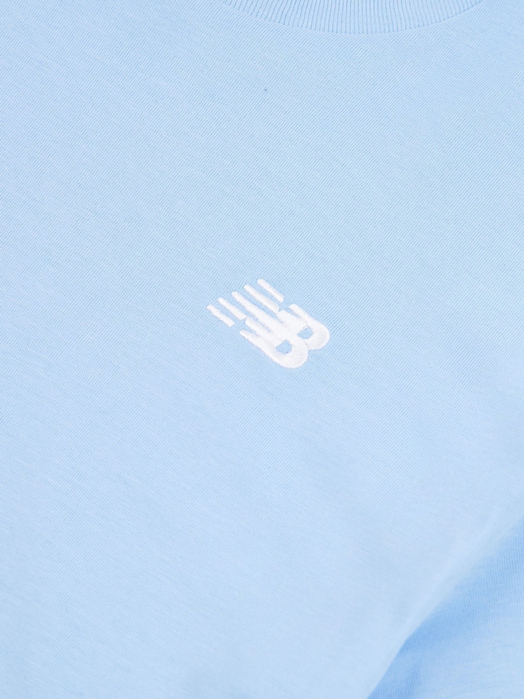 Синий - Футболка New Balance Kids Jersey с маленьким логотипом, 100% хлопок - Image 3 of 3