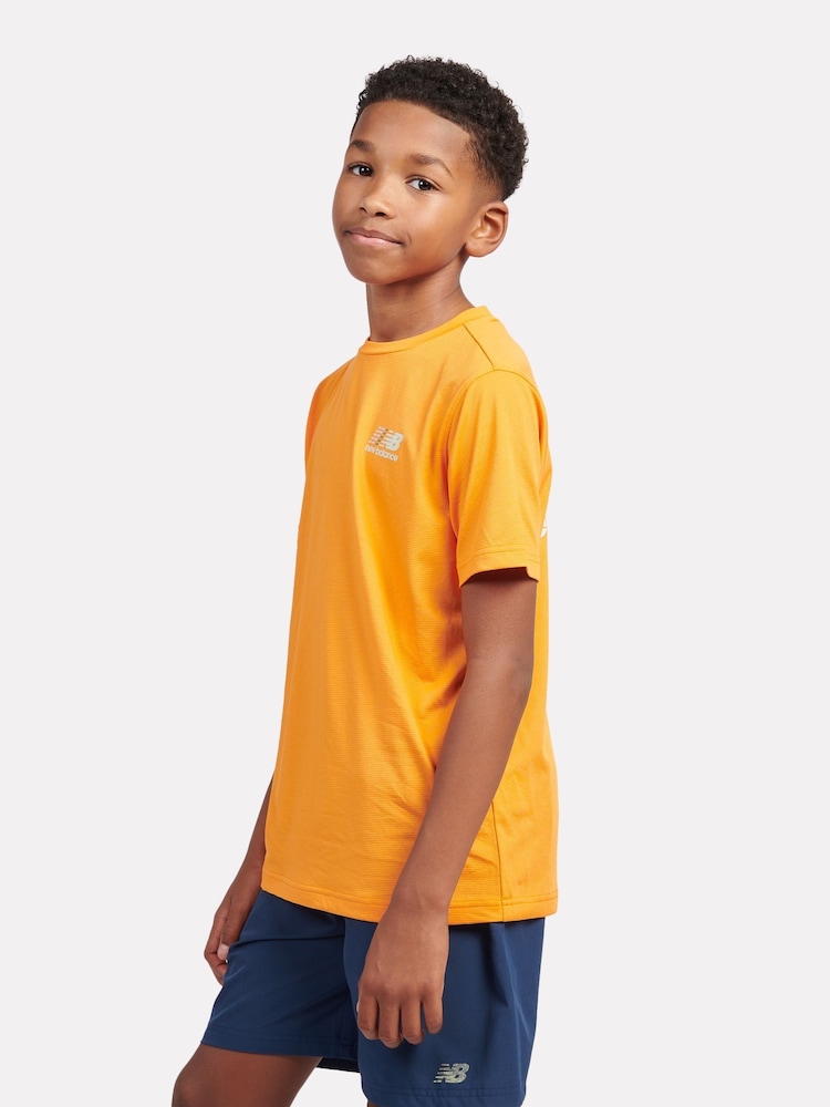 New Balance Orange Kids Athletics T-Shirt - Image 2 of 10
