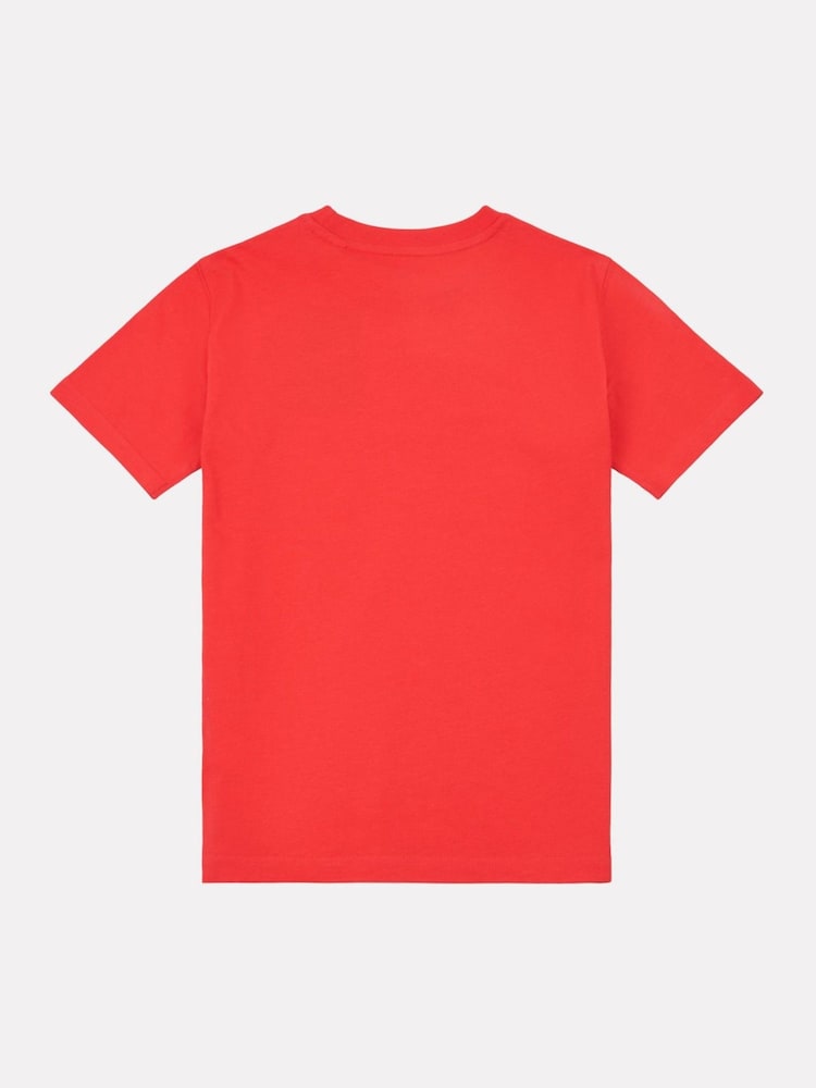 אדום - New Balance Kids Jersey Stacked 100% Cotton Logo T-Shirt - Image 7 of 8