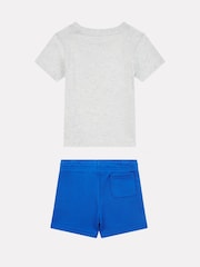 Серый - New Balance Kids Jersey Ringer T-Shirt & Shorts Set - Image 2 of 5
