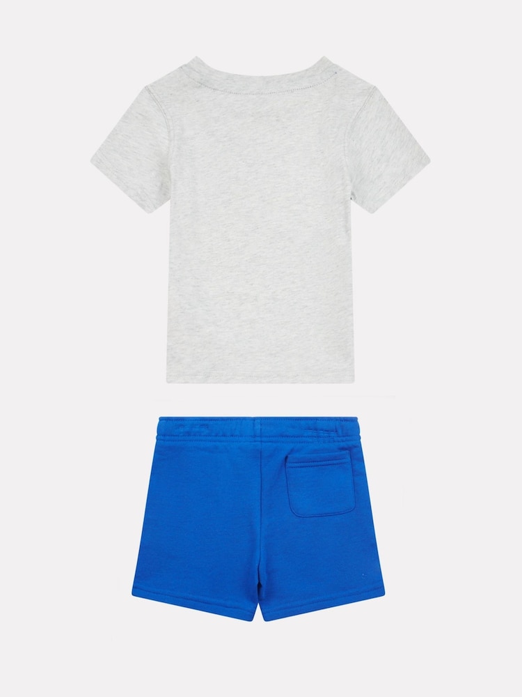 Серый - New Balance Kids Jersey Ringer T-Shirt & Shorts Set - Image 2 of 5