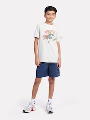 New Balance Grey Kids Mascot Athletics 100% Cotton T-Shirt - Image 5 of 9