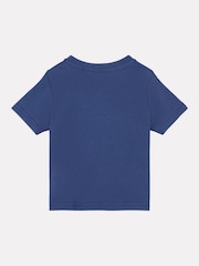 modra - Otroška majica New Balance Jersey Stacked Logo 100% Cotton T-Shirt - Slika 2 iz 3