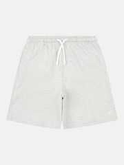 New Balance Grey Kids French Terry Small Logo 100% Cotton Shorts - Image 1 of 3