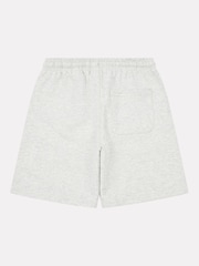 New Balance Grey Kids French Terry Small Logo 100% Cotton Shorts - Image 2 of 3