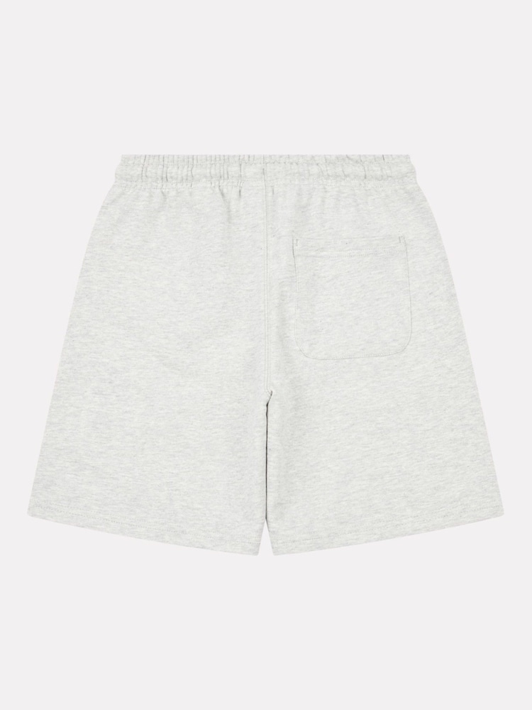 New Balance Grey Kids French Terry Small Logo 100% Cotton Shorts - Image 2 of 3