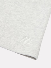 New Balance Grey Kids French Terry Small Logo 100% Cotton Shorts - Image 3 of 3