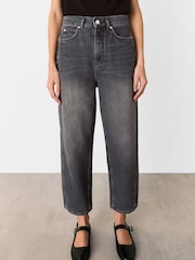 Whistles Authentic Barrel Leg 100% Cotton Jeans - Imagen 3 de 5
