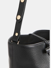 Whistles Black Cleo Toggle Bucket Bag - Image 4 of 5