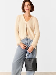 Whistles Black Cleo Toggle Bucket Bag - Image 5 of 5