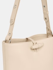 Whistles Cream Cleo Toggle Bucket Bag - Image 3 of 4