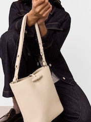 Whistles Cream Cleo Toggle Bucket Bag - Image 4 of 4