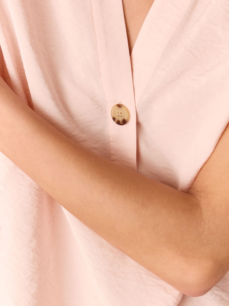 Whistles Pink Gwen Sleeveless Blouse - Image 4 of 5