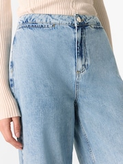 Whistles Authentic Ankle Wide Leg 100% Cotton Jeans - Imagen 4 de 5
