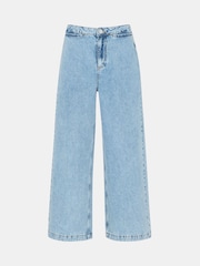 Whistles Authentic Ankle Wide Leg 100% Cotton Jeans - Imagen 5 de 5