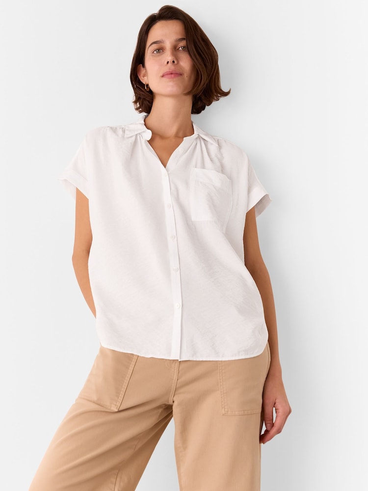 Whistles White Nicola Button Through Shirt - Image 1 of 5