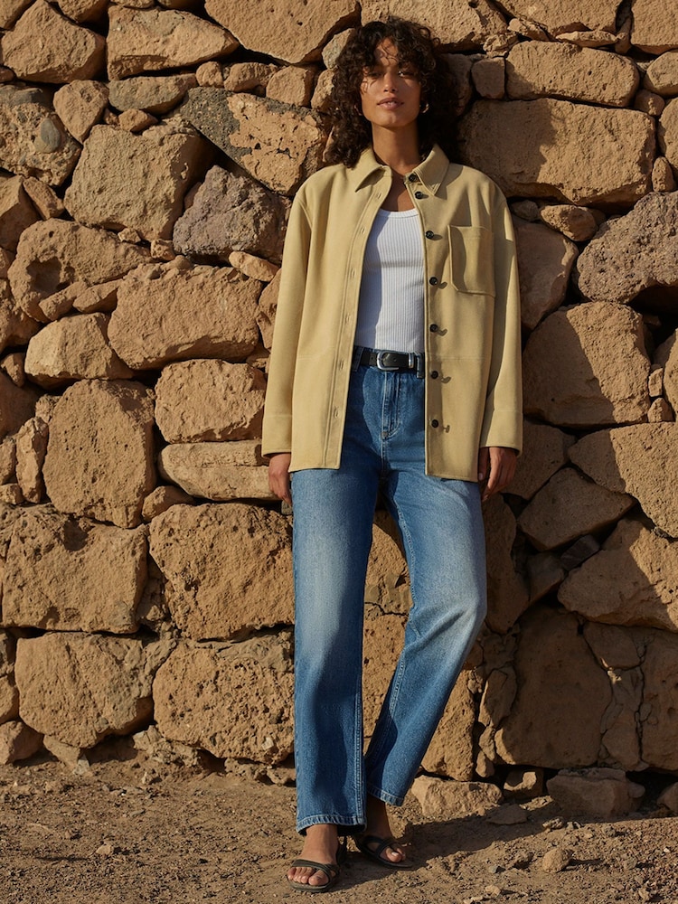 Whistles Blue Straight Full Length 100% Cotton Jeans - Image 1 of 5