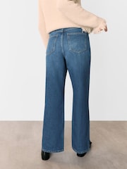 Whistles Blue Straight Full Length 100% Cotton Jeans - Image 3 of 5