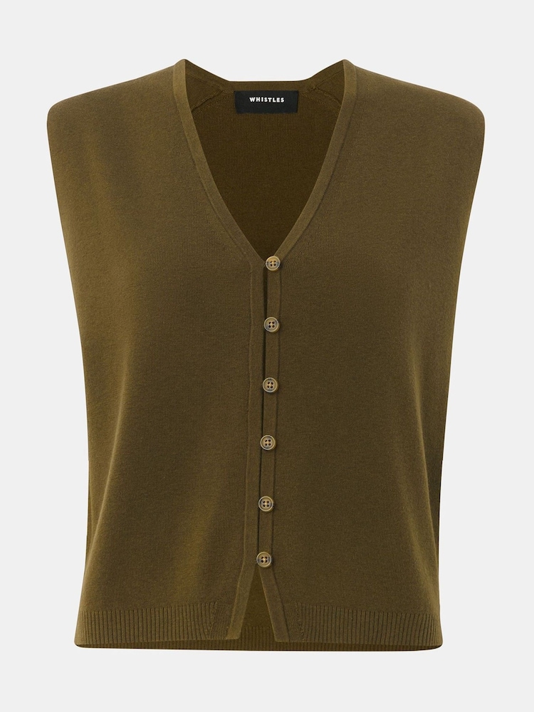 Camiseta sin mangas abotonada Bailey de Whistles - Imagen 5 de 5