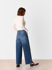 Whistles Blue Straight Ankle Length 100% Cotton Jeans - Image 2 of 5