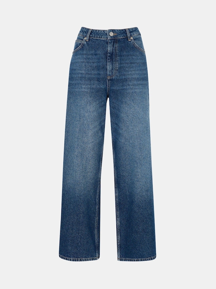 Whistles Blue Straight Ankle Length 100% Cotton Jeans - Image 5 of 5
