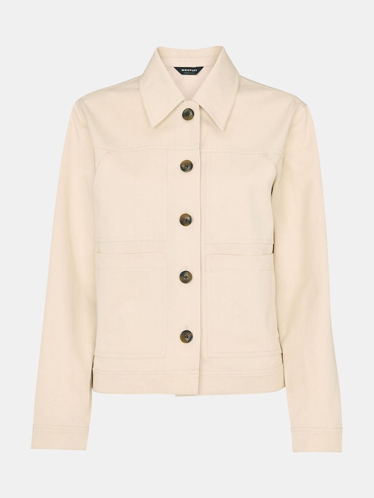 Whistles Nude Mia Pocket Detail Jacket - Image 5 of 5