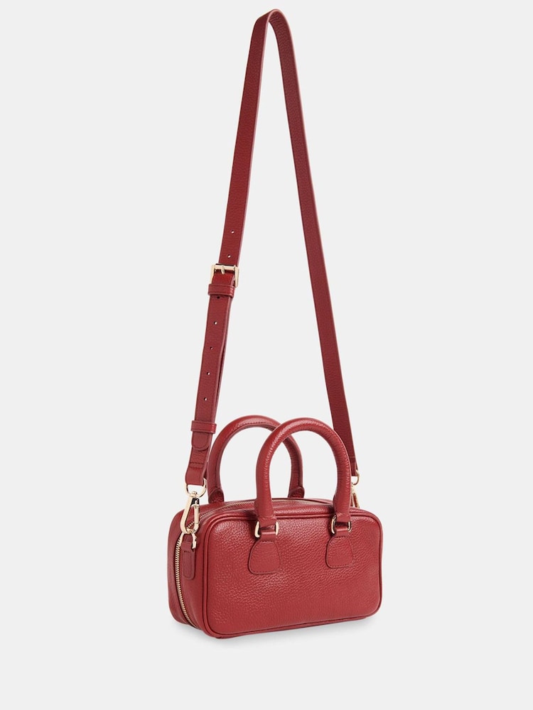 Whistles Red Lois Bowling Cross-Body Bag - Image 1 of 5