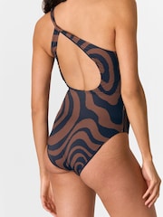 Whistles Brown Swirl Print Swimsuit - Image 2 of 5