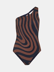 Whistles Brown Swirl Print Swimsuit - Image 5 of 5