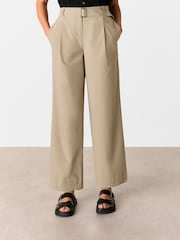 Whistles Green Kate Belt Detail Trousers - Image 1 of 5