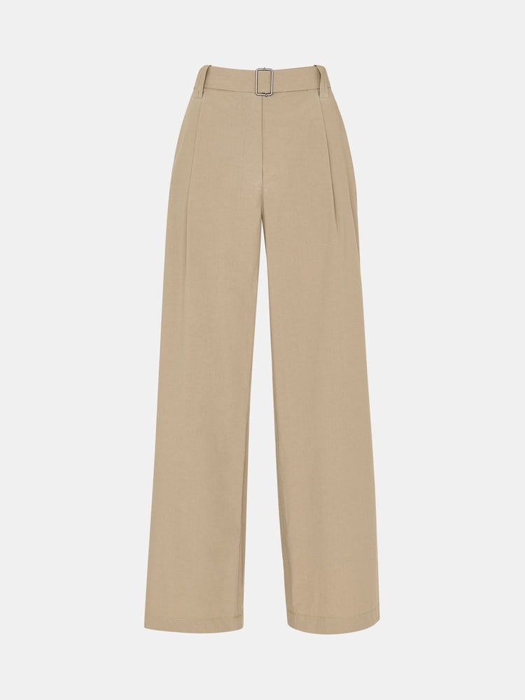 Whistles Green Kate Belt Detail Trousers - Image 5 of 5