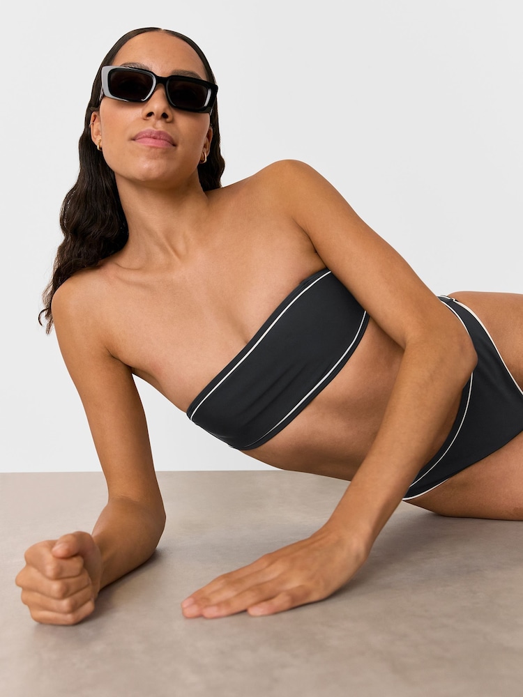 Whistles Black Piper Contrast Bikini Top - Image 2 of 4
