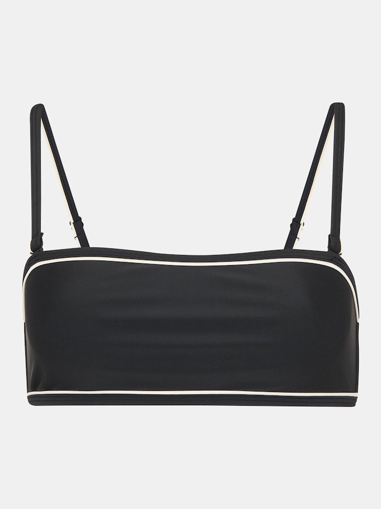 Whistles Black Piper Contrast Bikini Top - Image 4 of 4