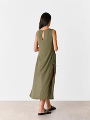 Whistles Green Tie Side Beach Dress - Image 2 of 5