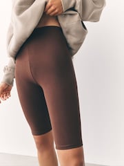 Chocolate Brown Jersey Cycle Shorts - Image 4 of 4