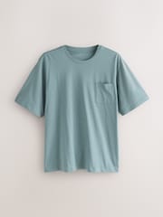 Sage Green/Slate Grey Jersey Open Long Pyjamas Set 2 Pack - Image 10 of 13