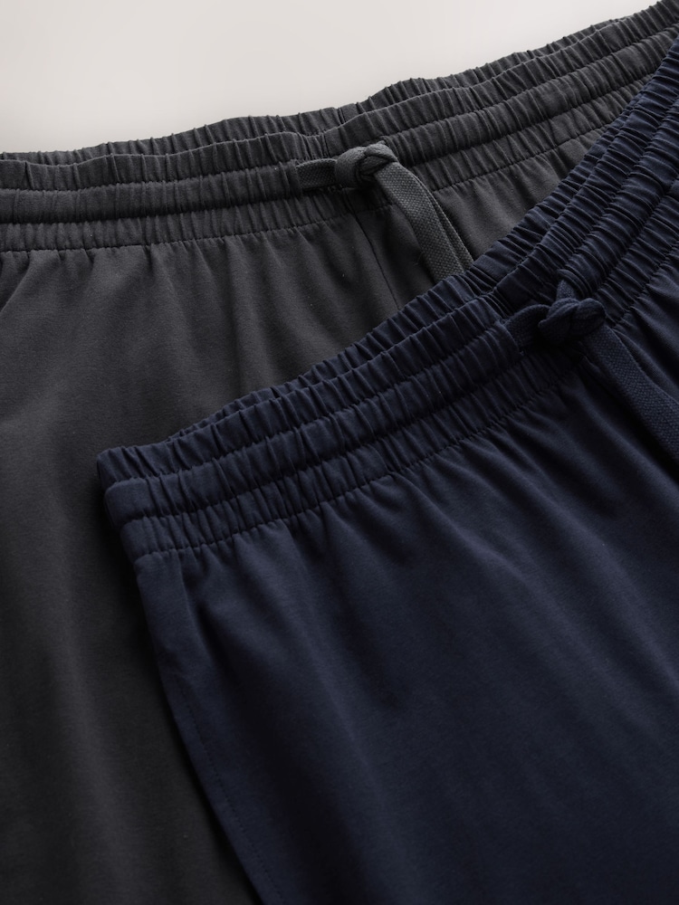 Sage Green/Slate Grey Jersey Open Long Pyjamas Set 2 Pack - Image 13 of 13