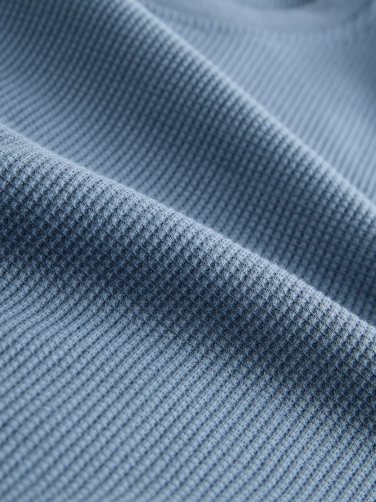 Black Check Textured Cosy Motionflex Cuffed Pyjamas Set - Image 11 of 11